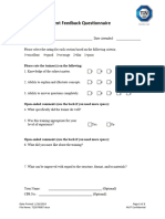 Student Feedback Questionnaire - LEEA Ammended