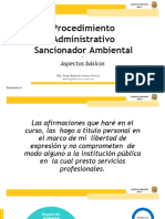 Procedimiento Administrativo Sancionador Ambiental: - Aspectos Básicos