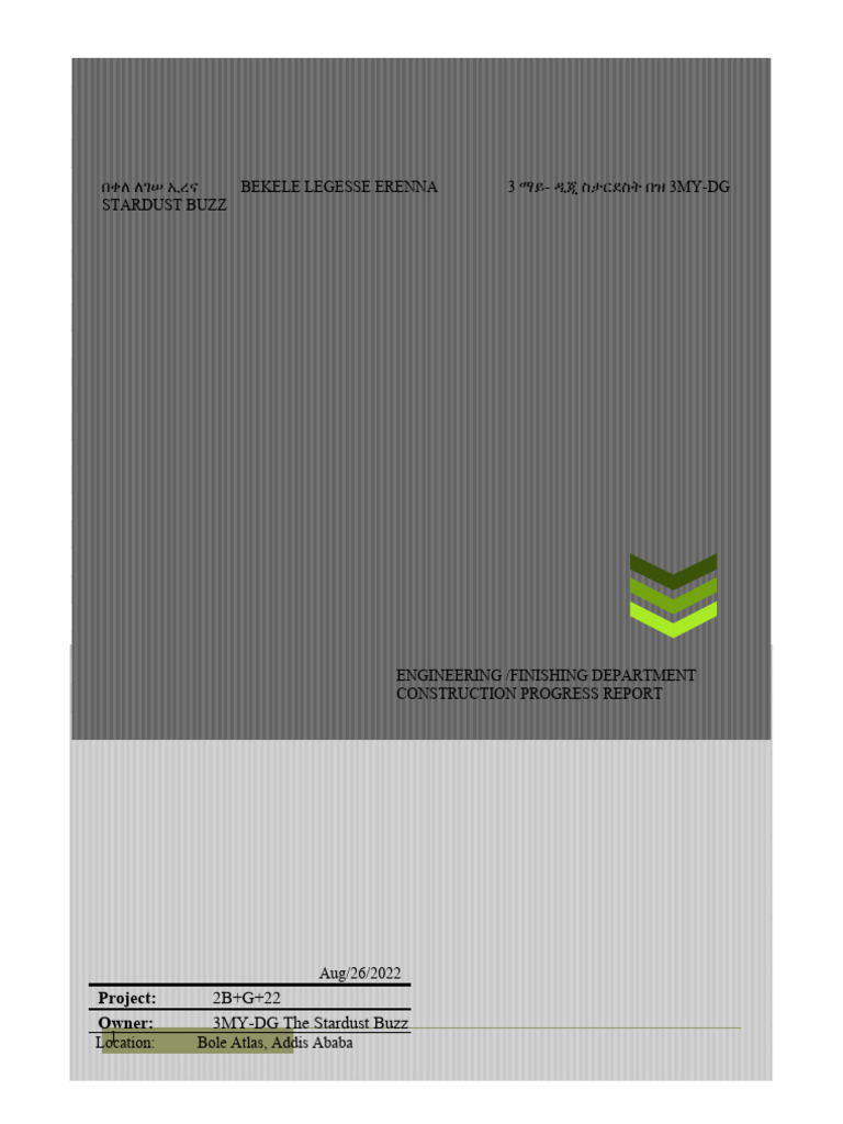 Construction Progress Report - Aug 2022 | PDF | Basement | Building ...