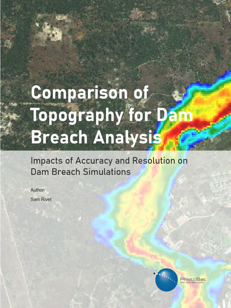 Paper - 2023 - Comparison of Topography For Dam Breach Analysis | PDF ...