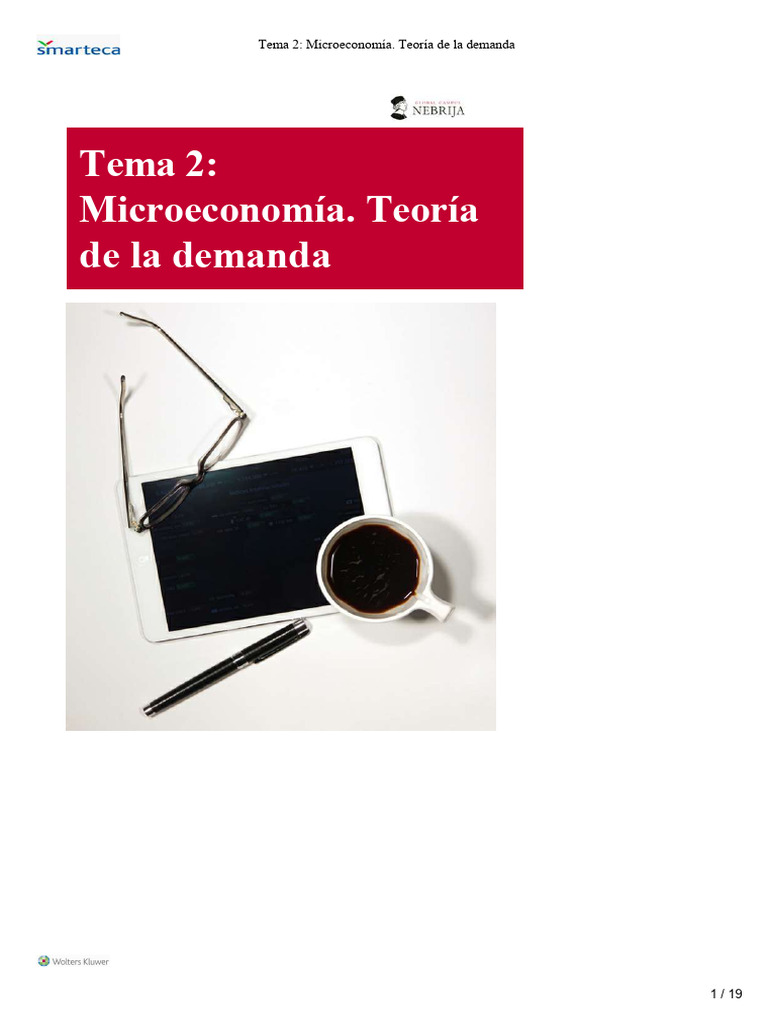 Teoría de la Demanda en Microeconomía | PDF | Microeconomía | Oferta y ...
