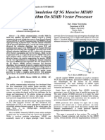 Design and Simulation of 5G Massive MIMO Kernel Algorithm On SIMD Vector Processor