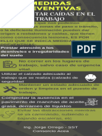 Infografía Medidas de Seguridad e Higiene en El Trabajo Ilustrativa Gris y Amarilla