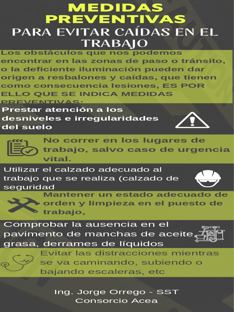 Infografía Medidas de Seguridad e Higiene en El Trabajo Ilustrativa ...
