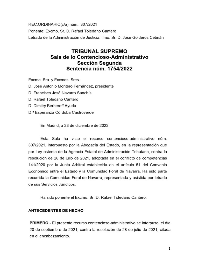 Nav R307 2021 23 12 2022 | PDF | Impuestos | Caso de ley