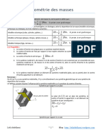 Gc3a9omc3a9trie Des Masses C3a9lc3a9ments Du Cours