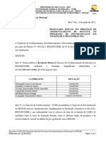 CHAMADA 006-2022 - PPGSOF - Resultado Final Do Processo de Credenciamento