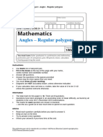 05a Angles Regular Polygons - H - Question Paper