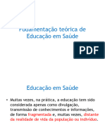 Fudamentac-A-O Teo-Rica de Educac-A-O em Sau-De 2017.2