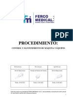 P-GO-012 - CONTROL Y MANTENIMIENTO DE MÁQUINA Y EQUIPOS - v3