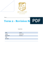 Term 2 - Revision Booklet
