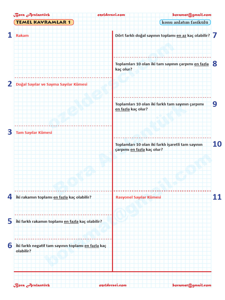 Temel Kavramlar 1 | PDF