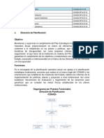 Dirección de Planificacion Manual de Organizacion y Funciones