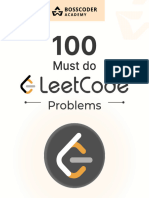 100 Must Do Leetcode Problems