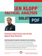 Jurgen Klopp Liverpool Technical Lofted Passes Into The Box Against Deep Defences