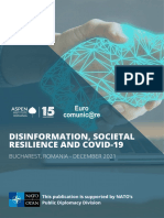 Disinformation Societal Resilience and Covid19 Report