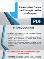 10 Factors That Cause The Changes On The Landscapes