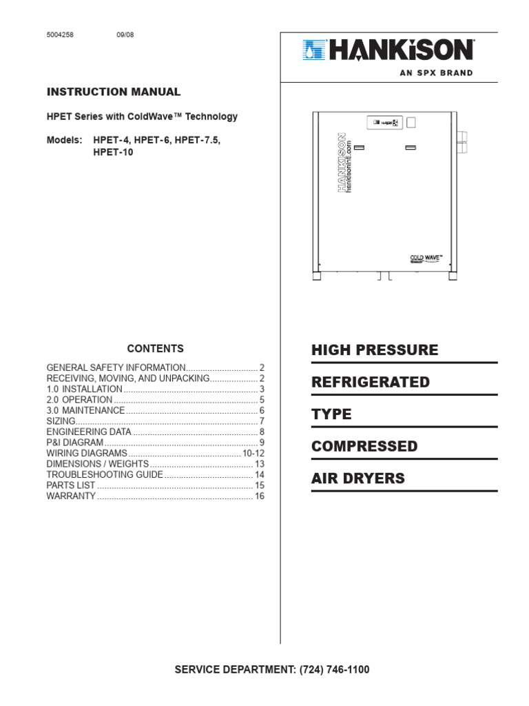 Hpet 4 Hpet 6 Hpet 7.5 Hpet 10 | PDF | Valve | Clothes Dryer