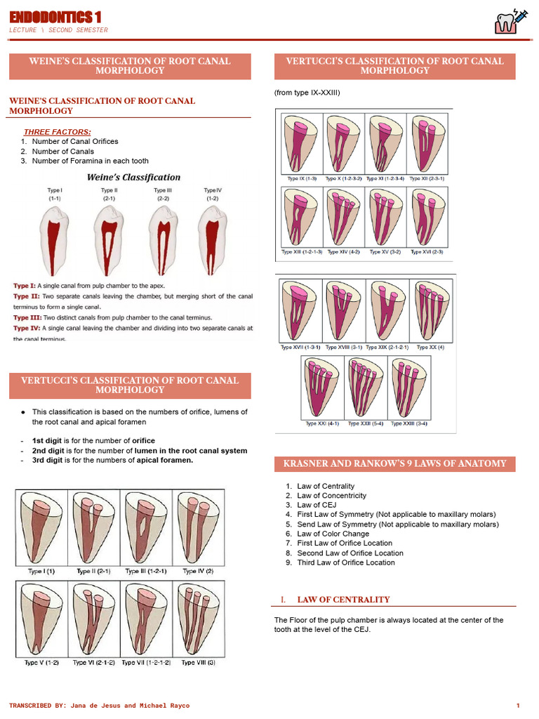 Endo Lec Finals | PDF | Dentistry | Dentistry Branches