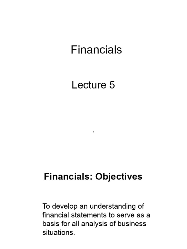 Financial Statement Analysis Overview | PDF | Debits And Credits ...