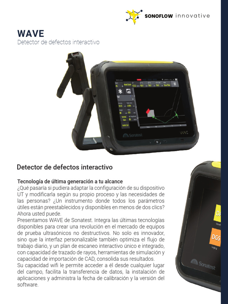Innovador Detector Ultrasónico WAVE | PDF | Software de la aplicacion ...