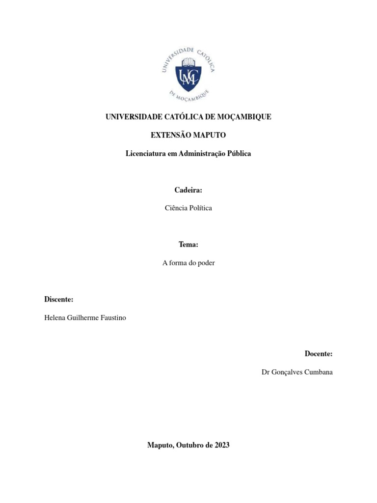 A Forma Do Poder | PDF