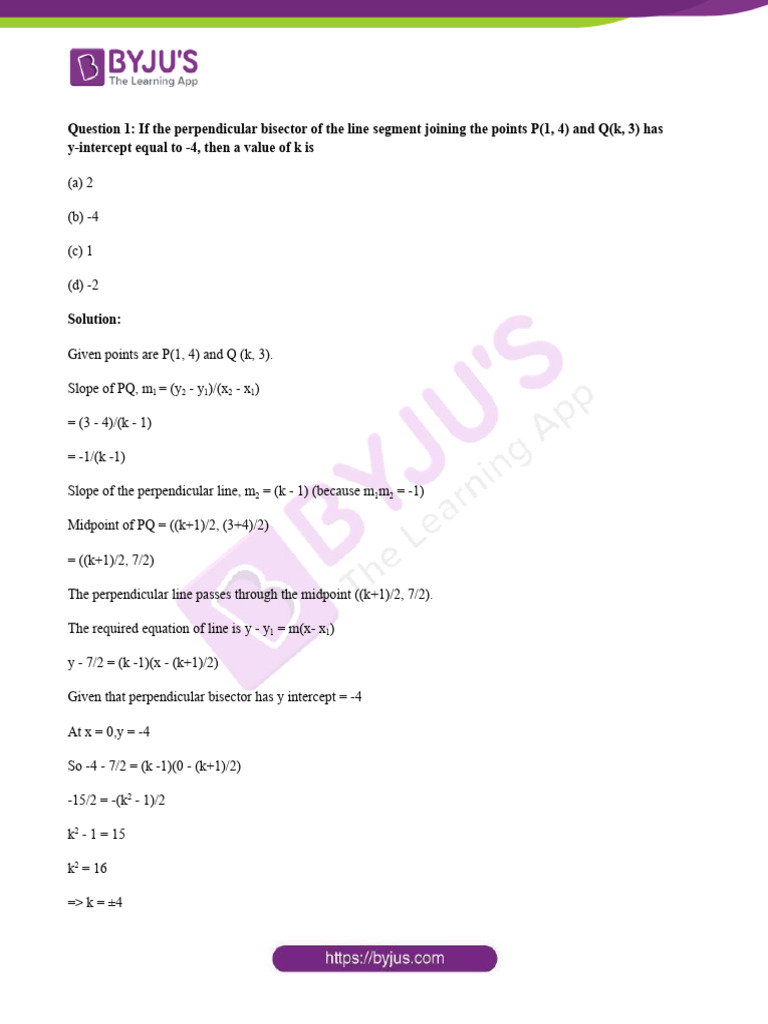 JEE Advanced Questions on Straight Lines | PDF | Line (Geometry ...