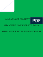 Joint Appellants' Brief of Argument