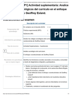 Examen - (ACDB2-15%) (SUP1) Actividad Suplementaria - Analice Los Códigos Sociológicos Del Currículo en El Enfoque Constructivista de Geoffrey Esland