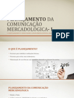 Planejamento Da Comunicação Mercadológica- I