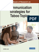 Handbook of Research On Communication Strategies For Taboo Topics (Advances in Linguistics and Communication Studies)