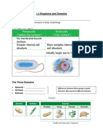 1.3 Kingdoms and Domains, 1.4 Classifying Types of Biodiversity-Student Sheet