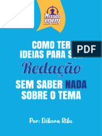 AULÃO 08jul - COMO TER IDEIAS PARA SUA REDAÇÃO PDF