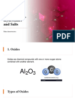 Oxides, Acids, Hydroxides and Salts