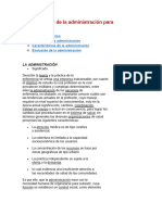 Documento Sobre Administracion