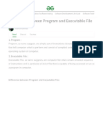Difference Between Program and Executable File - GeeksforGeeks