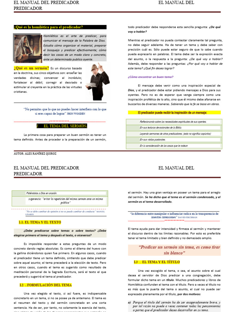 Mi Manual De Homiletica Vol I Pdf Jesús Sermón