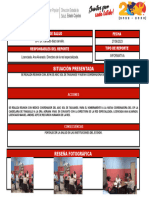 Situación Presentada: Centro de Salud Responsables Del Reporte Fecha Tipo de Reporte