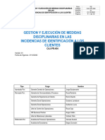 Caj-Pr-404 Gestión y Ejecución de Las Medidas Disciplinarias V en Incidencias de Identificación de Clientes