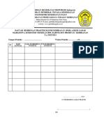 Lampiran 3 (Format Dinas, Absensi, Laporan Harian, Log Book) PKK Gadar