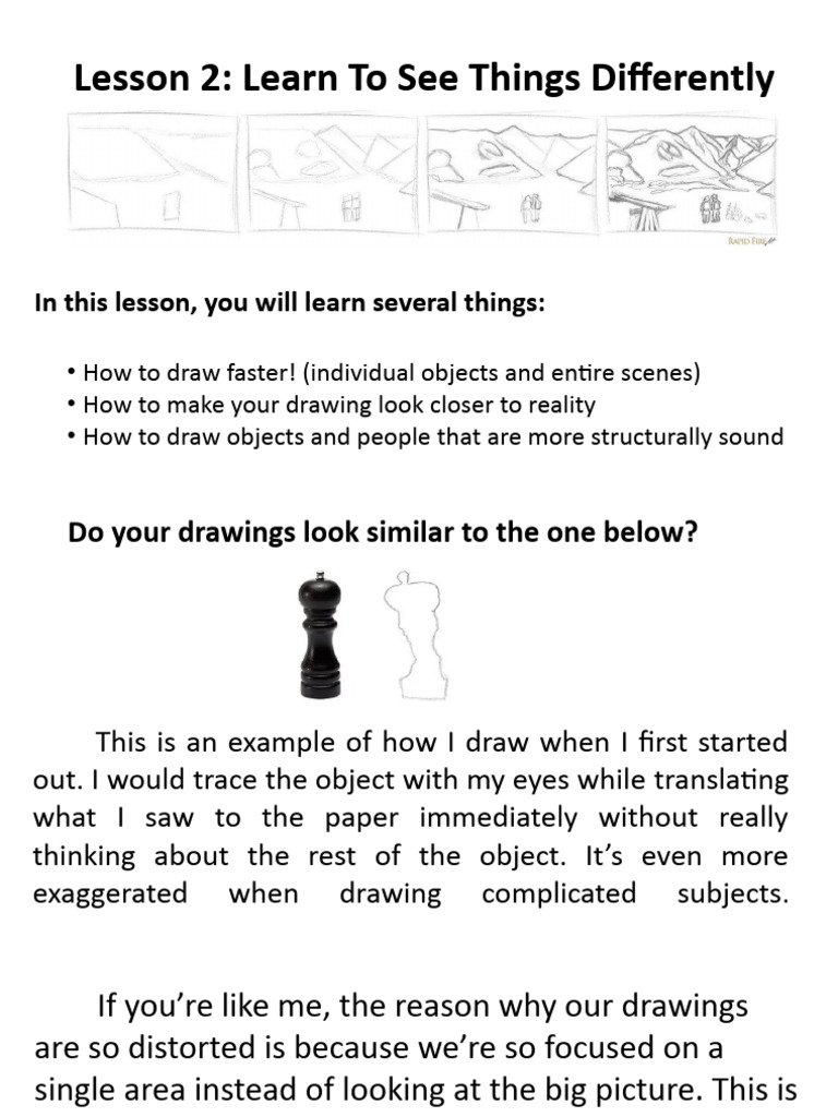 Drawing Techniques for Beginners | PDF | Home & Garden | Self-Improvement