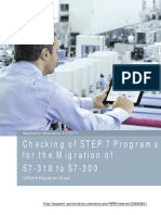 Checking of STEP 7 Programs For The Migration of S7-318 To S7-300