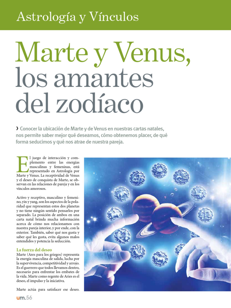 Marte y Venus Los Amantes Del Zodiaco | PDF | Amor | Horóscopo