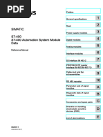 S7-400 Automation System Module Data