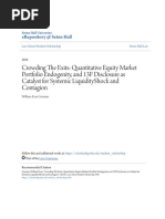 Crowding The Exits - Quantitative Equity Market Portfolio Endogeni