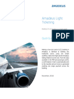 Amadeus Light Ticketing Sales Sheet