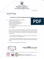 OM No. 003, S. 2024 - UTILIZATION OF ONLINE PROCUREMENT MONITORING TOOL