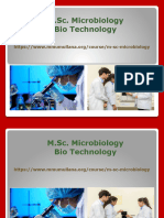 M.Sc. Microbiology Bio Technology