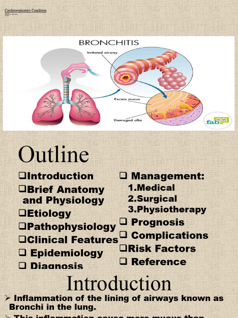 Bronchitis Management Guide | PDF | Bronchitis | Lung