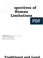 Perspectives of Human Limitations